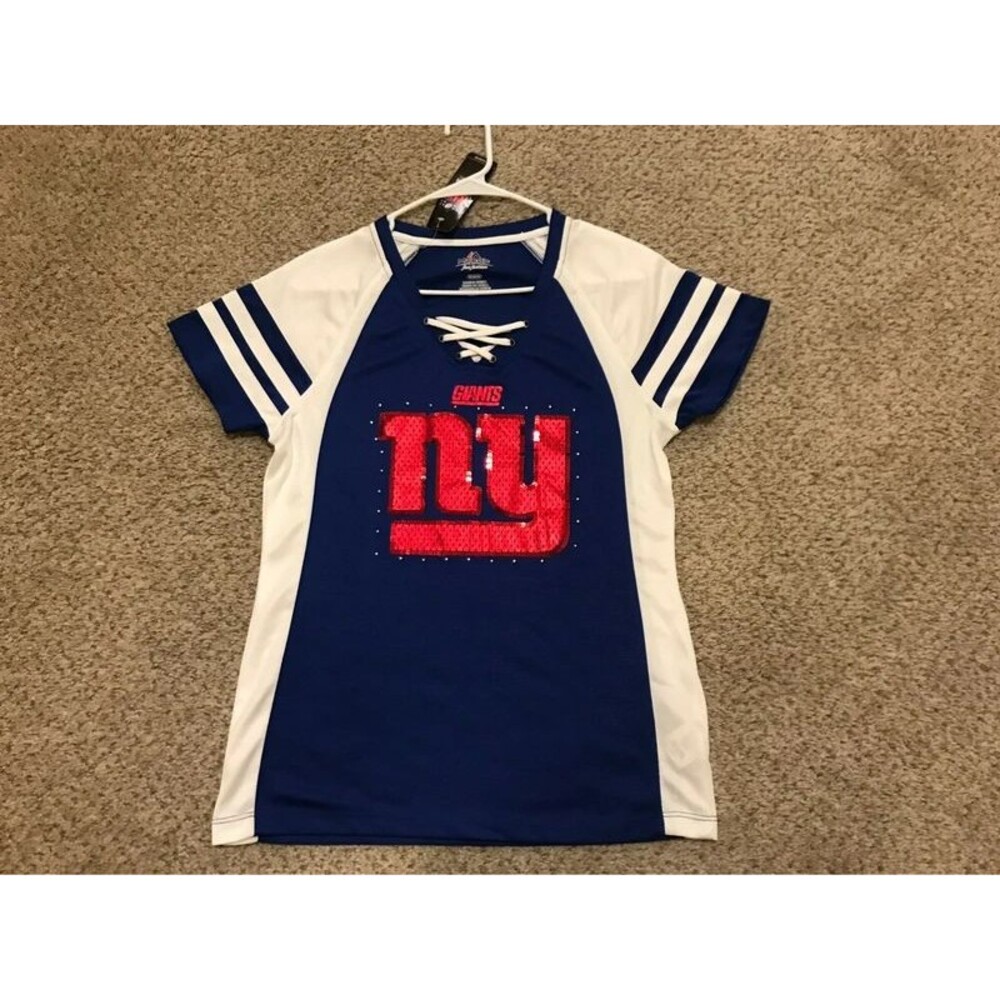 New York Giants nfl football blouse size medium NWT